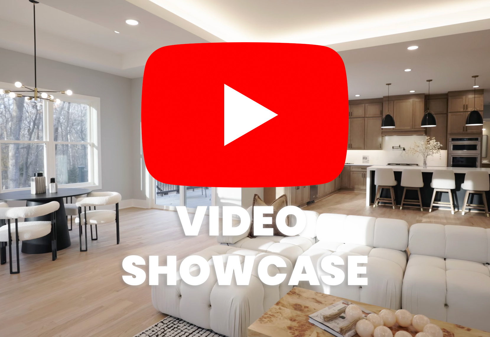 Cinematic interior shot of a modern home