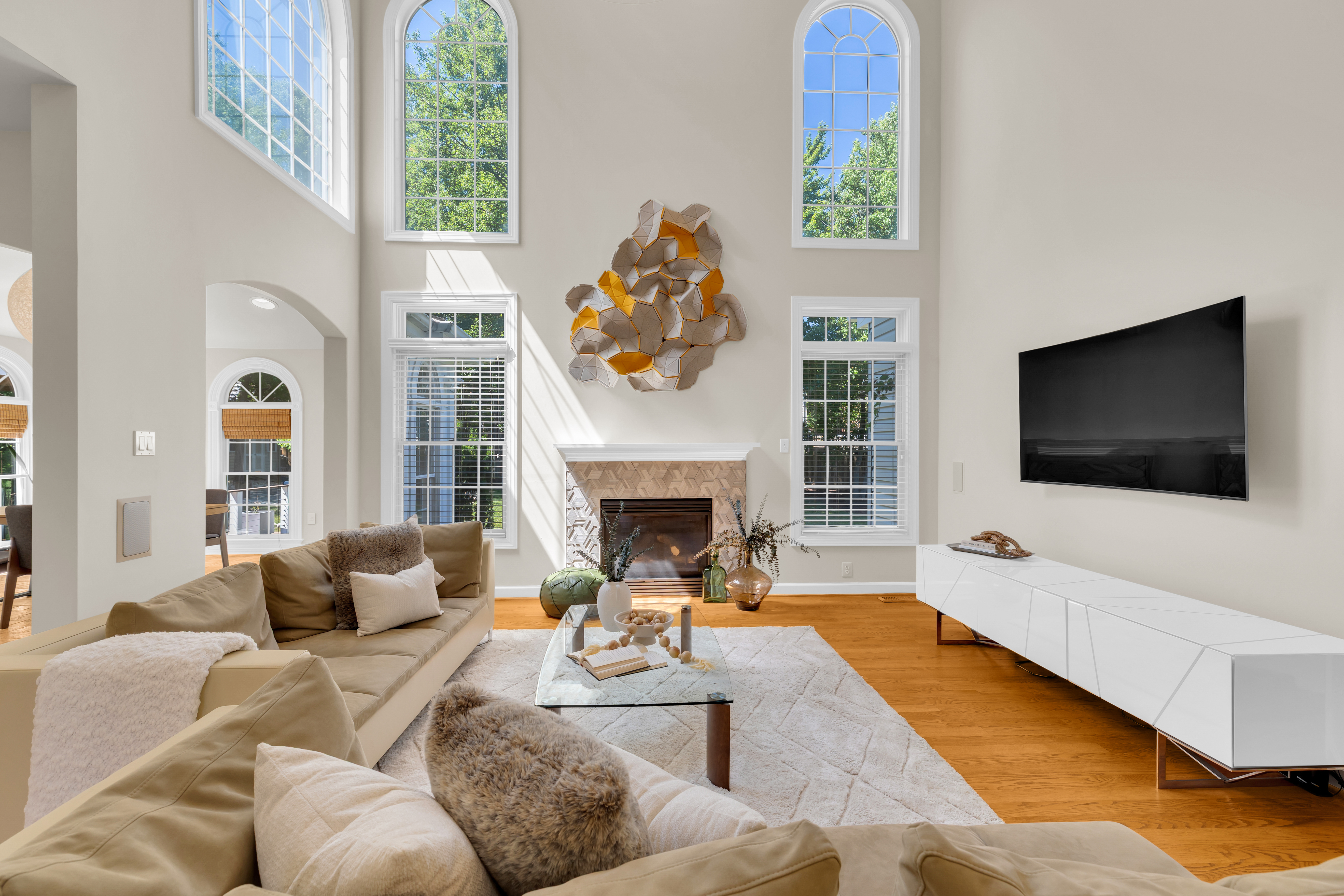 Same home interior after professional HDR blending and color correction